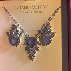 Bomb Party Necklace & earrings set